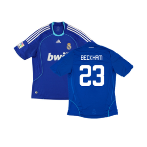 Real Madrid 2008-09 Away Shirt (S) (Very Good) (Beckham 23)_0