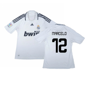 Real Madrid 2008-09 Home Shirt (L) (Very Good) (Marcelo 12)_0