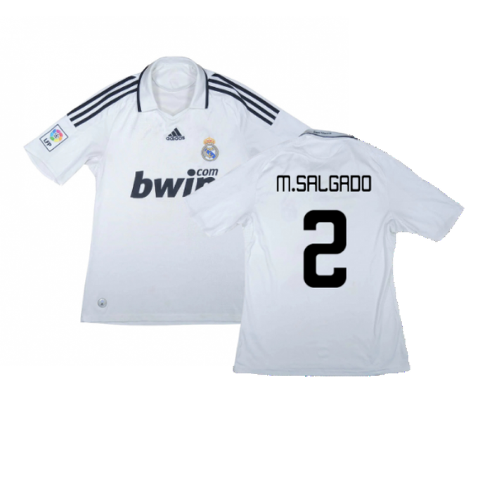 Real Madrid 2008-09 Home Shirt (L) (Very Good) (M.Salgado 2)