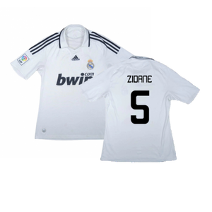 Real Madrid 2008-09 Home Shirt (L) (Very Good) (Zidane 5)_0