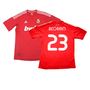 Real Madrid 2011-12 CL Third Shirt (S) (Excellent) (Beckham 23)_0