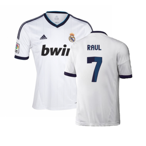 Real Madrid 2012-13 Home Shirt (XL) (Very Good) (Raul 7)_0