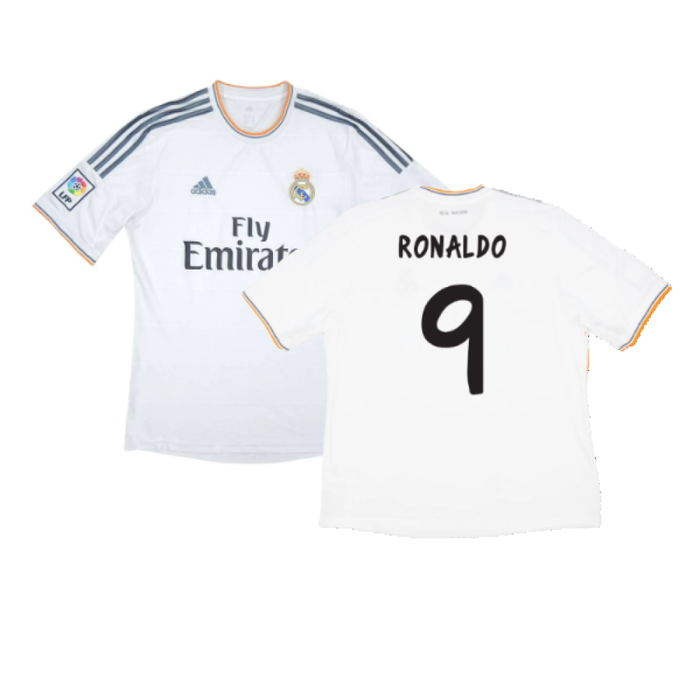 Real Madrid 2013-14 Home (M) (Very Good) (RONALDO 9)