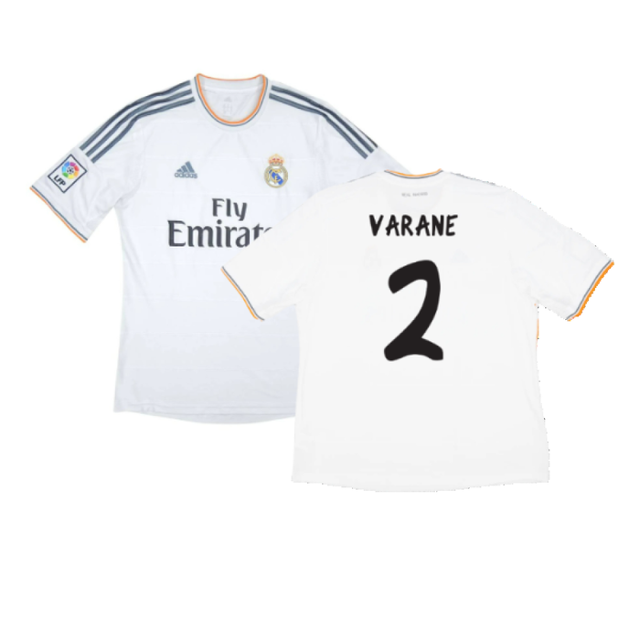 Real Madrid 2013-14 Home (M) (Very Good) (Varane 2)