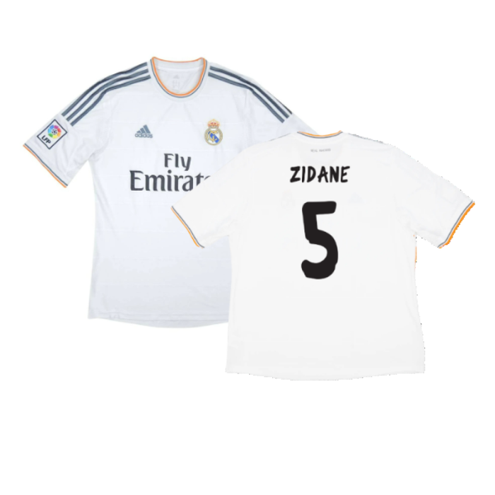 Real Madrid 2013-14 Home (M) (Very Good) (ZIDANE 5)