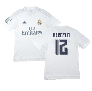 Real Madrid 2015-16 Home Shirt (M) (Marcelo 12) (Good)_0