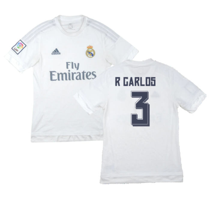 Real Madrid 2015-16 Home Shirt (M) (R. Carlos 3) (Good)