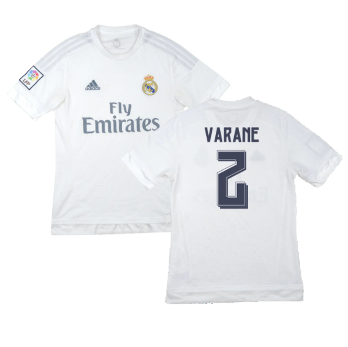 Real Madrid 2015-16 Home Shirt (M) (Varane 2) (Excellent)