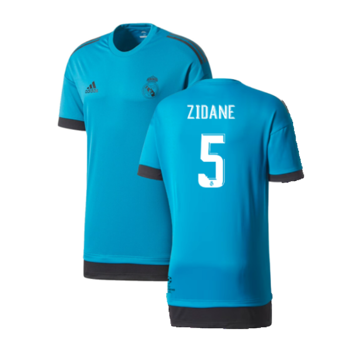 Real Madrid 2017-18 Adidas Champions League Training Shirt (2XL) (Zidane 5) (Excellent)