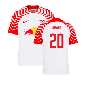 Red Bull Leipzig 2023-24 Home Shirt (L) (Simons 20) (Good)_0