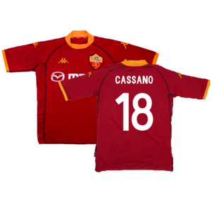 Roma 2002-03 Home (Excellent) (Cassano 18)_0
