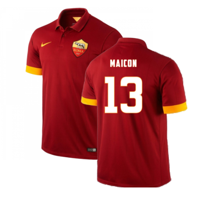 Roma 2014-15 Home Shirt (L) (Excellent) (Maicon 13)