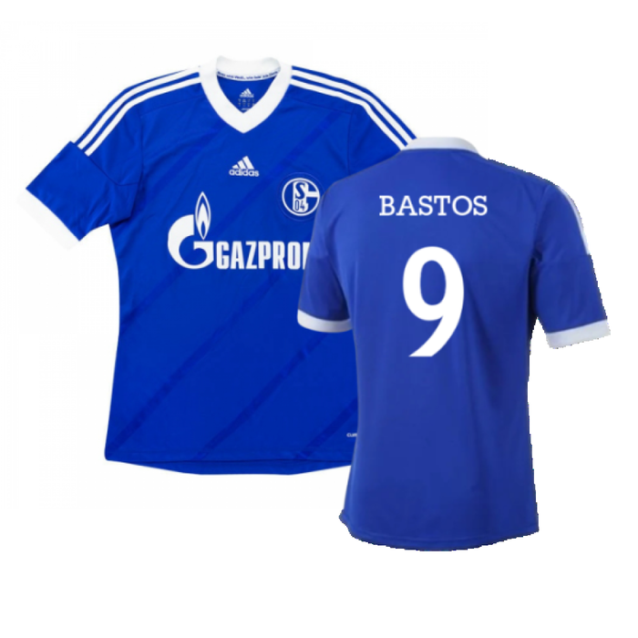 Schalke 2012-14 Home Shirt (XL) (Good) (Bastos 9)