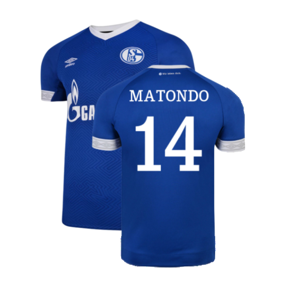 Schalke 2018-19 Home Shirt (2XL) (Excellent) (Matondo 14)_0
