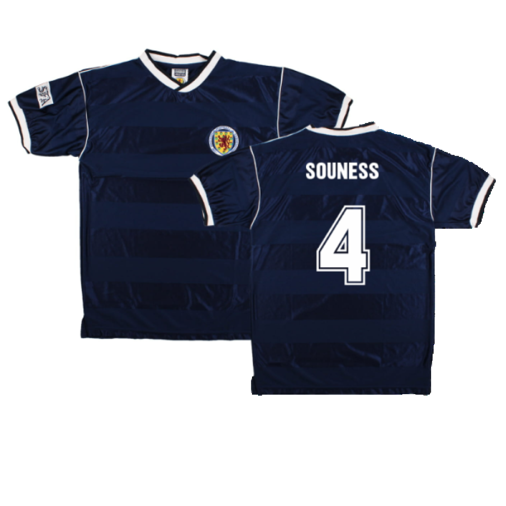 Scotland 1986-88 Score Draw Retro Home Shirt (M) (Souness 4) (Excellent)_0