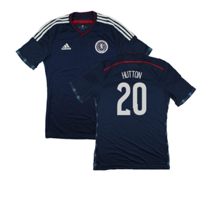 Scotland 2014-15 Player Issue Home Shirt (M) (Excellent) (Hutton 20)_0