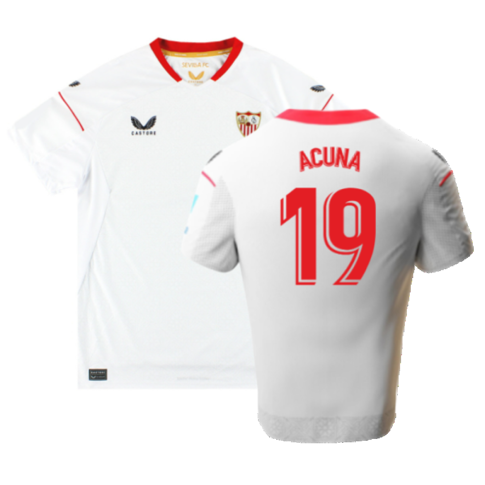 Sevilla 2022-23 Home Shirt (M) (Good) (Acuna 19)_0