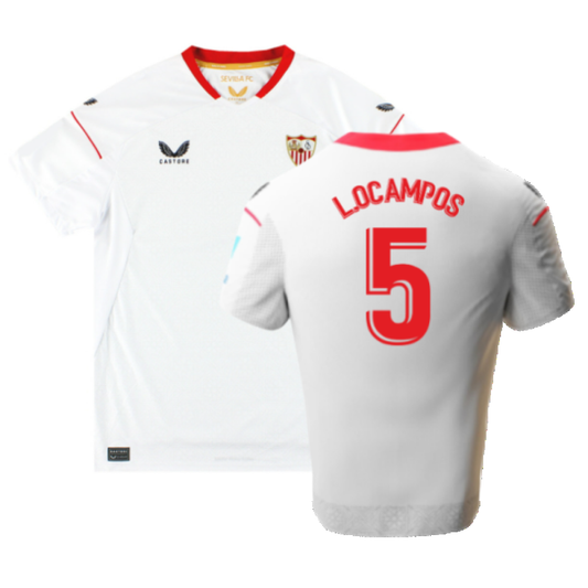 Sevilla 2022-23 Home Shirt (M) (Excellent) (L.Ocampos 5)_0