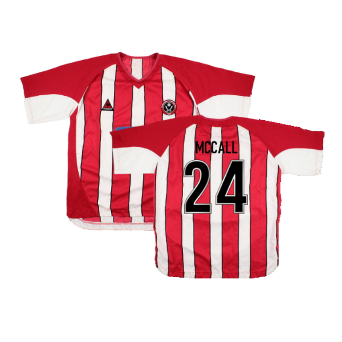 Sheffield United 2004-05 Home Shirt (2XL) (Good) (McCall 24)