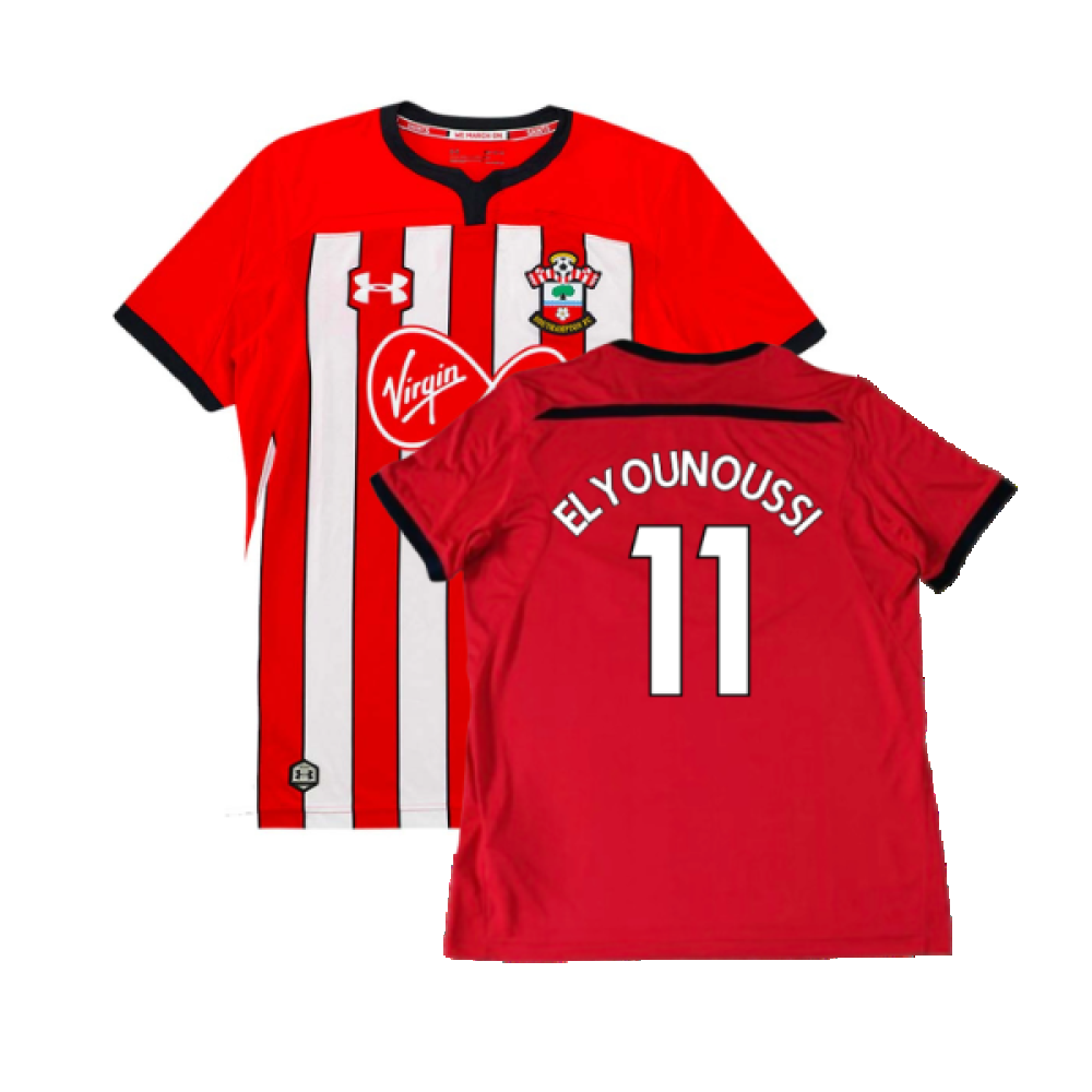Southampton 2018-19 Home Shirt (Excellent) (Elyounoussi 11)_0