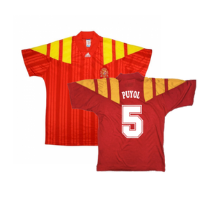 Spain 1992-94 Home Shirt (L) (Excellent) (PUYOL 5)_0