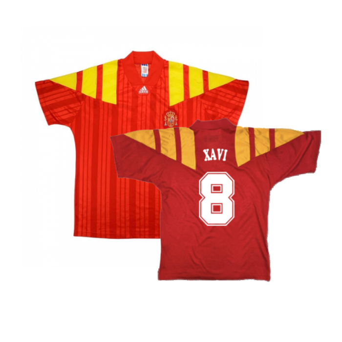 Spain 1992-94 Home Shirt (L) (Excellent) (XAVI 8)