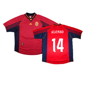 Spain 1998-99 Home Shirt (XL) (Excellent) (ALONSO 14)_0