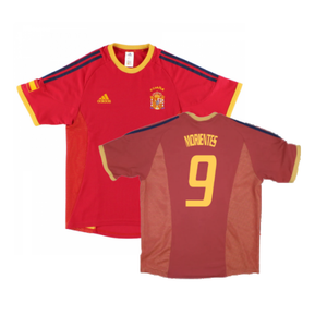 Spain 2002-04 Home Shirt (Good) (Morientes 9)_0