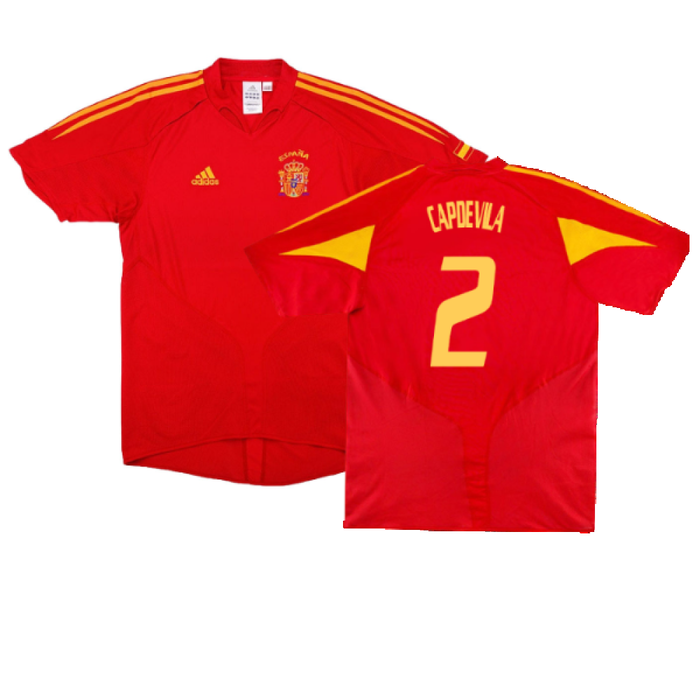 Spain 2004-2006 Home Shirt (L) (Excellent) (Capdevila 2)