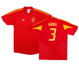 Spain 2004-2006 Home Shirt. (Very Good) (Marchena 3)_0