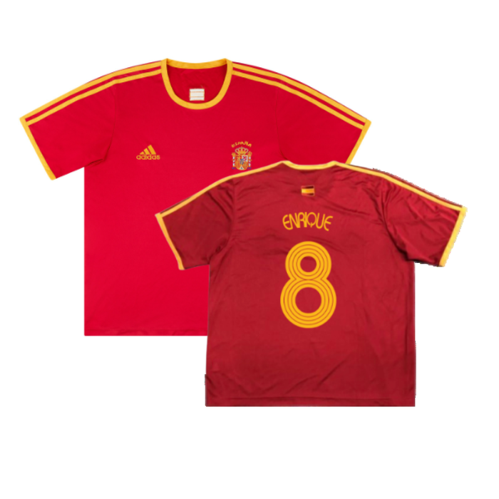 Spain 2006-07 Basic Home Shirt (S) (Excellent) (Enrique 8)