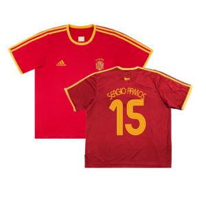 Spain 2006-07 Basic Home Shirt (S) (Excellent) (Sergio Ramos 15)_0