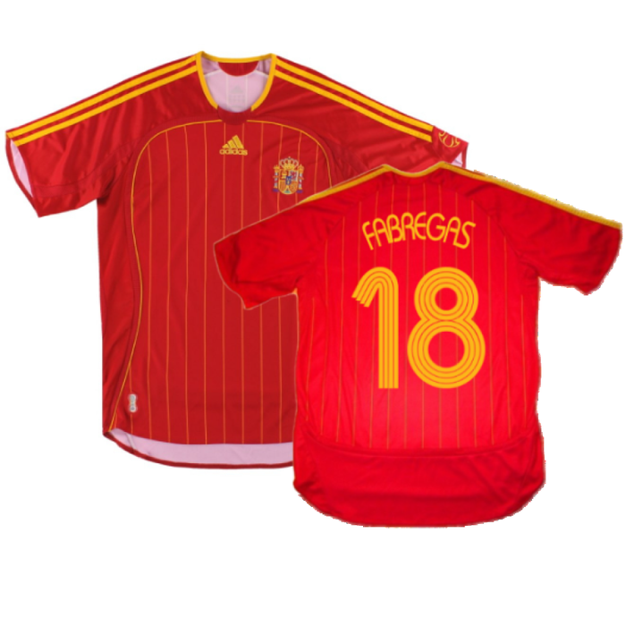 Spain 2006-08 Home Shirt (S) (Excellent) (Fabregas 18)