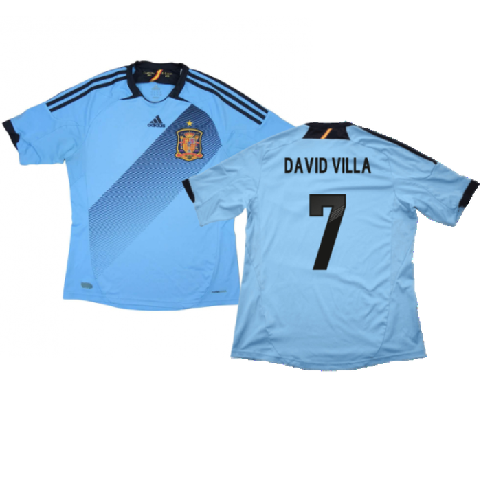 Spain 2012-13 Away Shirt (XLB) (Very Good) (David Villa  7)