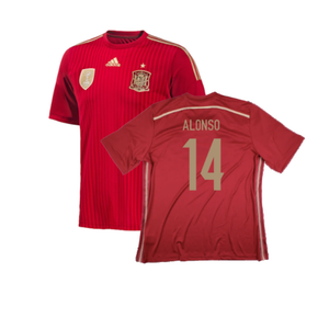 Spain 2014-15 Home Shirt (XS) (Excellent) (Alonso 14)_0