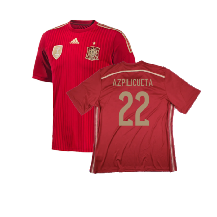 Spain 2014-15 Home Shirt (XS) (Excellent) (Azpilicueta 22)