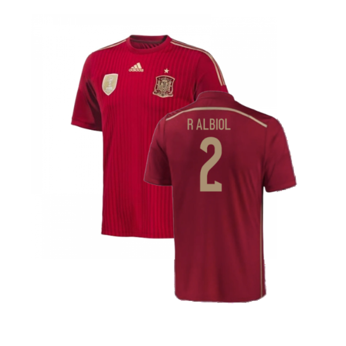 Spain 2015-16 Home Shirt (Excellent) (R Albiol 2)