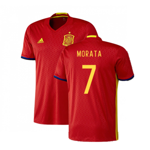 Spain 2016-17 Home Shirt (Excellent) (Morata 7)_0