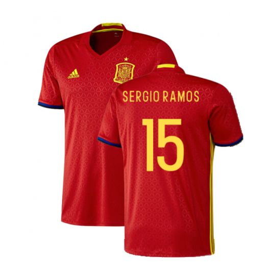 Spain 2016-17 Home Shirt (XS) (Excellent) (Sergio Ramos 15)_0