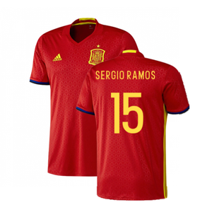 Spain 2016-17 Home Shirt (XS) (Excellent) (Sergio Ramos 15)_0