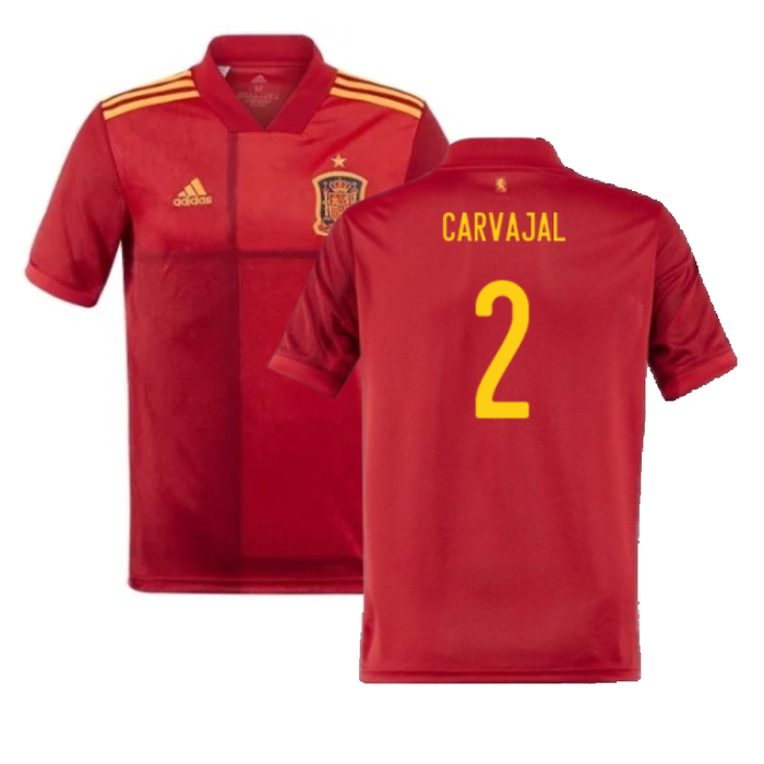 Spain 2020-21 Home Shirt (S) (Good) (CARVAJAL 2)