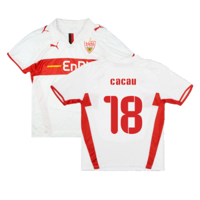 Stuttgart 2008-09 Home Shirt (L) (Cacau 18) (Fair)