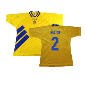 Sweden 1994-96 Home Shirt (Excellent) (Nilsson 2)_0