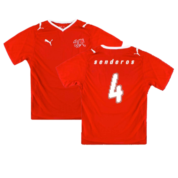 Switzerland 2008-10 Home Shirt (Excellent) (Senderos 4)