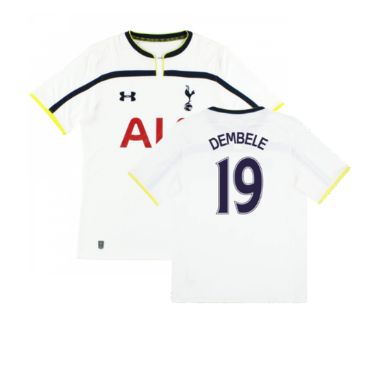 Tottenham 2014-2015 Home Shirt (Excellent) (DEMBELE 19)_0