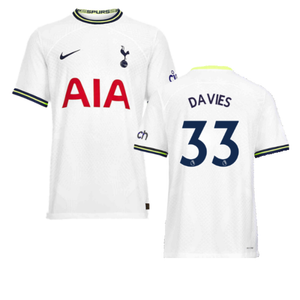 Tottenham 2022-23 Home Shirt (7-8y) (DAVIES 33) (Mint)_0