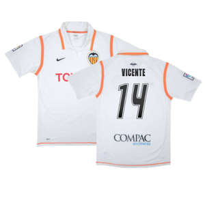 Valencia 2007-08 Home Shirt (XL) (Excellent) (Vicente 14)_0