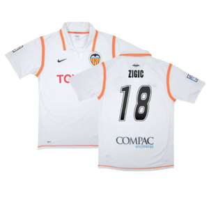 Valencia 2007-08 Home Shirt (XL) (Excellent) (Zigic 18)_0