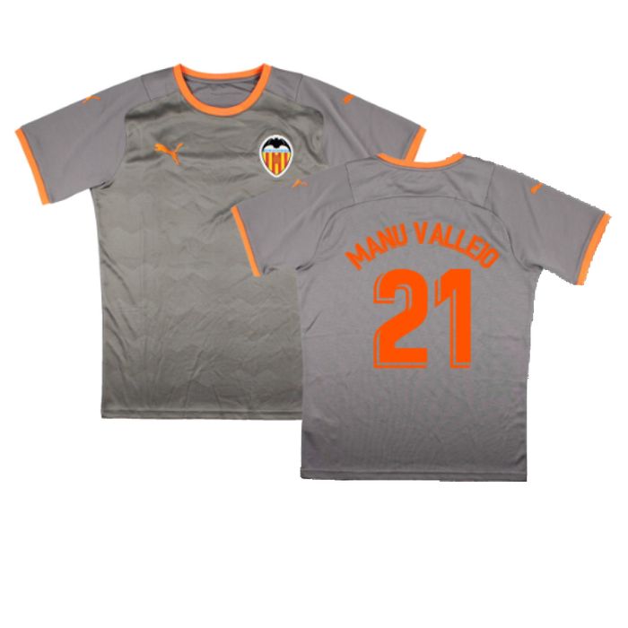 Valencia 2021-22 Fourth Shirt (Sponsorless) (M) (Mint) (MANU VALLEJO 21)