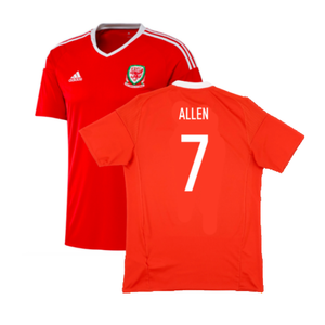 Wales 2016-2017 Home Shirt (M) (Excellent) (Allen 7)_0